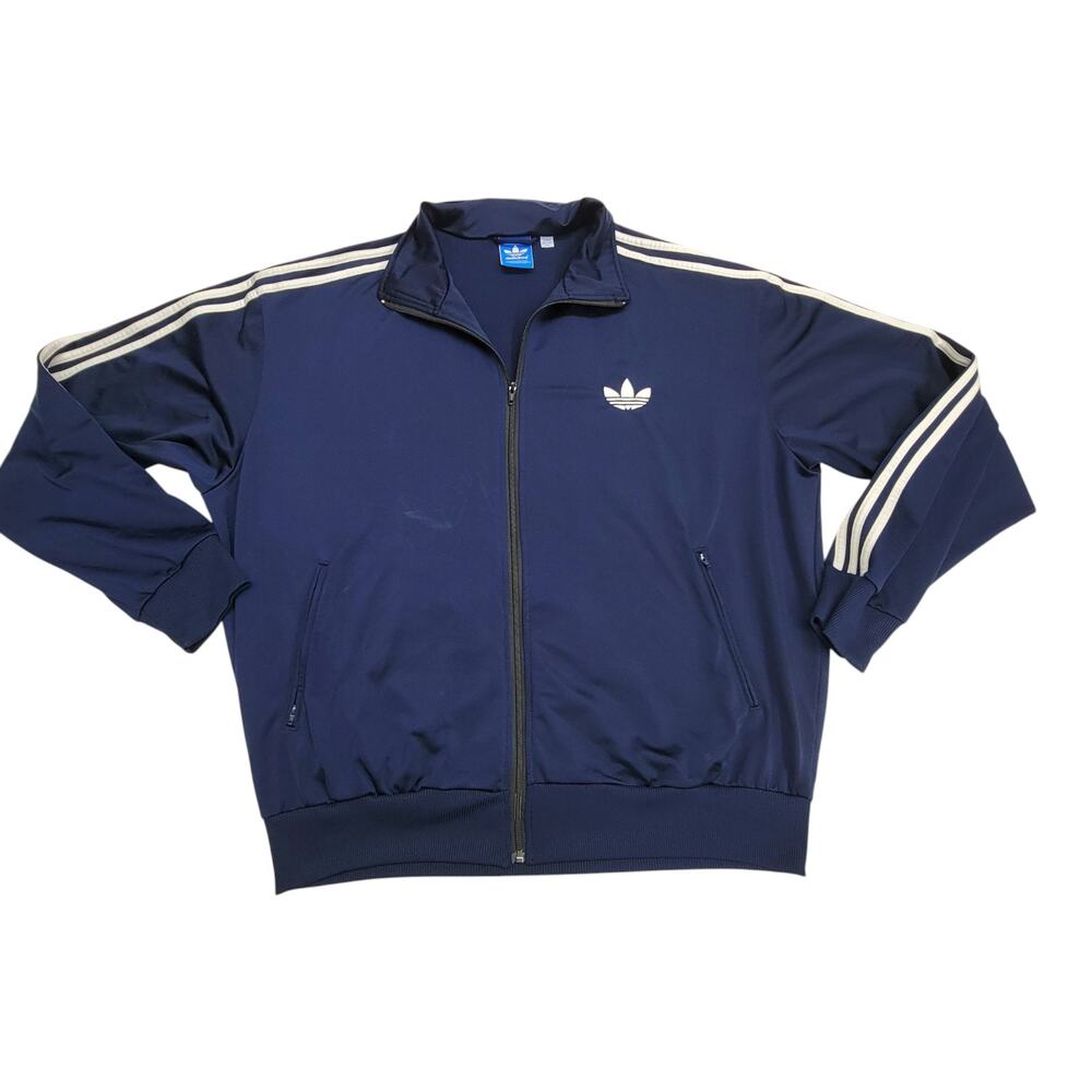 Adidas Originals Firebird Track Jacket Mens 3XL Navy Blue Trefoil 3-Stripe TT